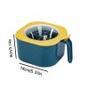 1pc 4 Grids Seasoning Box; Square Spice Pot; Kitchen Seasoning Holder With Lid - Blue