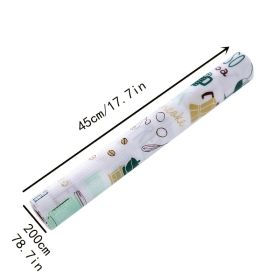 1 Roll; Non-slip Drawer Pad; Cabinet Pad; Moisture-proof Pad Wardrobe Shoe Cabinet Mat Dust-proof Kitchen Oil-proof Waterproof Sticker - One Pack