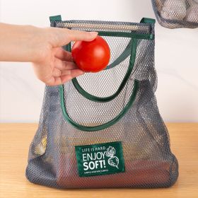 1pc/2pcs; Large Capacity Double Layer Hanging Mesh Storage Bag; Reusable Bags; Fruit And Vegetable Bags - 1pc