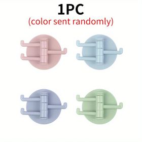 1pc Random Color Swivel Wall Hook - Random Color