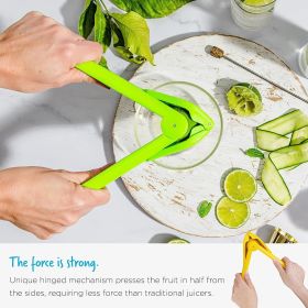 Manual Juicer Folding Lemon Juicer Easy to squeeze manual juicer Fruit Kitchen Gadgets - green