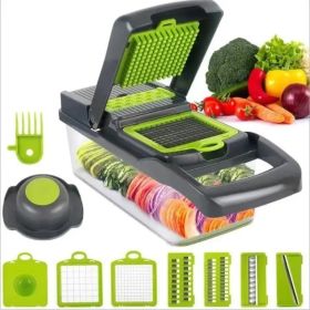 Multifunctional Vegetable Cutter Meat Slicer Potato Shredder - Grey