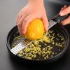 1pc Stainless Steel Lemon Zester & Cheese Grater; Fruit Scraper Planer; Kitchen Gadget - 11.81in*1.25in