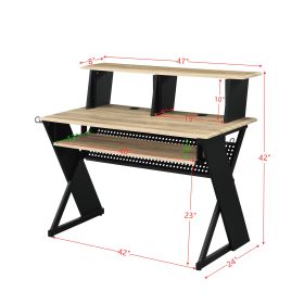 ACME Annette Music Desk, Natural & Black Finish OF00992 - as Pic