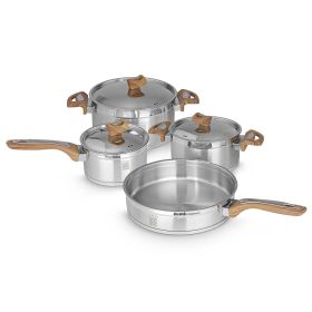 Serenk Definition Stainless Steel 7 Pieces Cookware Set - Default Title