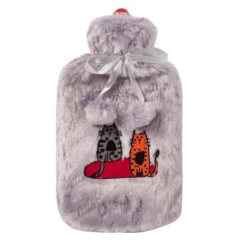 Biggdesign Cats Gray Hot Water Bottle - Standard