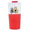 Biggdesign Cats Travel Mug 450 ml. - Red