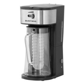 Iced Coffee and Iced Tea Maker with Infusion Tube, 2.75 Qt. Capacity, in Black - Black