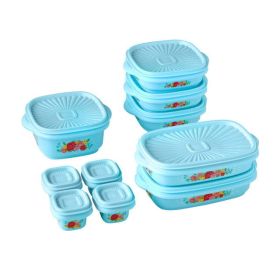 20 Piece Plastic Food Storage Container Variety Set, Sweet Rose - Sweet Rose