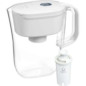 6 Cup Denali Water Filter Pitcher with 1 Brita Standard Filter, Bright White - Bright White