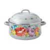 Sweet Romance 6.4-Quart Enamel on Steel Dutch Oven with Lid - Gray