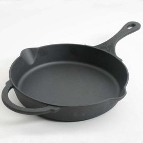 Timeless Beauty Pre-Seasoned Plus 12" Cast Iron Fry Pan - black.