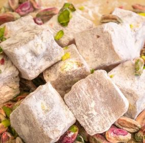 Hacı Bekir Turkish Delight With Extra Pistachio, Metal Box, 500 g - Default Title