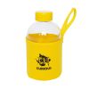 Biggdesign Moods Up Curious Glass Flask with Neoprene Cover 600 ml - Yellow