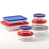 Simply Store Glass Storage Container Set with Lids, 14 Piece - Multicolor