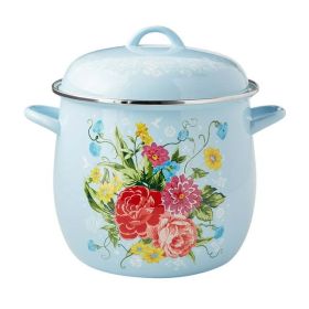 Sweet Rose 12-Quart Enamel on Steel Stock Pot - Multi-Color