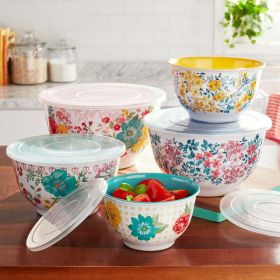 10-Piece Melamine Mixing Bowl Set, Fancy Flourish - Fancy Flourish