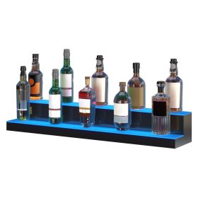 VEVOR LED Lighted Liquor Bottle Display Bar Shelf RF & App Control 40" 2-Step - Default