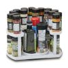 Two-Level Plastic Spice Storage Organizer - white