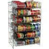 6-Tier Gravity Fed Canrack Kitchen Cabinet Organizer, 15.6" L x 11.75" W x 23.25" H, Silve - Silve