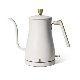 1-Liter Electric Gooseneck Kettle 1200 W, White Icing  - white