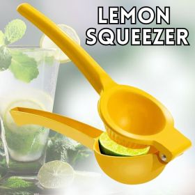 Heavy Duty Metal Orange Citrus Lemon Squeezer Manual Fruit Juicer Press Tool - Yellow