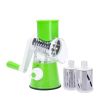 Multifunctional Roller Vegetable Cutter Hand Crank Home Kitchen Shredder Potato Grater - Green