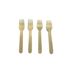 TXV Mart Wooden Disposable Forks, 100pcs, 6in Biodegradable Fork, Compostable Forks, Compostable Cutlery, Wooden Disposable Cutler - TXV Mart