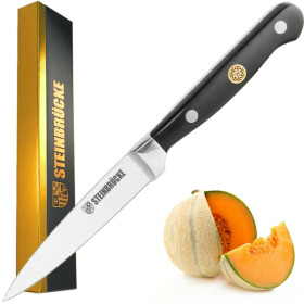 4-inch Paring Knife - Small Kitchen Knife Full Tang for Chopping, Slicing, Paring and Cutting Fruit Vegetable - Steinbrucke