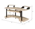 ACME Eleazar Computer Desk, Natural Oak 92892 - as Pic