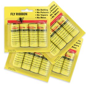 Insect Bug Fly Glue Paper Catcher Trap Ribbon Tape Strip Sticky Flies 16 Rolls - default