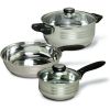 Value Lybra 32 Piece Kitchen Cookware Combination Set, Stainless Steel - Silver