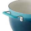 7qt Stock Pot with Steamer - blue.