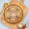 Bamboo Foldable Fruit Storage Basket Creative Collapsible Fruit Candy Plate Nuts Snacks StorageTray Home Decoration Gift Basket - love