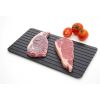 Defrosting Tray for Frozen Meat, Premium Quality Aluminum Metal Thawing Tray, Quick Defrost for Frozen Food, Very Fast Meat Defroster - Black