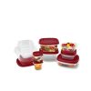 EasyFindLids 24 Piece Food Storage Containers Variety Set, Red - Red