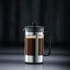 34 oz Kenya French Press Coffeemaker, Stainless Steel - Silver