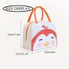 1pc Cartoon Rabbit Animal Cute Bento Bag; School Insulation Lunch Box; Lunch Bag - Dark Grey Koala