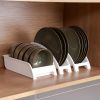 1pc Dish Storage Rack; Kitchen Dish Drain Rack; Plate Storage And Finishing Rack; Tableware Dinner Plate Rack - Narrow Rack