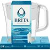 6 Cup Denali Water Filter Pitcher with 1 Brita Standard Filter, Bright White - Bright White