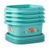 20 Piece Plastic Food Storage Container Variety Set, Breezy Blossom - Breezy Blossom