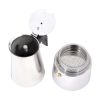 Any Morning Stove top Espresso Maker Stainless Steel Percolator Coffee Pot 200 ml - ÇELİK