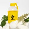 Biggdesign Moods Up Curious Glass Flask with Neoprene Cover 600 ml - Yellow