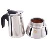 BiggCoffee Jun-4 Espresso Maker 200 ml - metallic