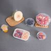 6Pcs Food Silicone Cover Fresh-keeping Dish Stretchy Lid Cap Reusable Wrap Organization Storage Tool Kitchen Accessories - 2 Set