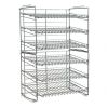 6-Tier Gravity Fed Canrack Kitchen Cabinet Organizer, 15.6" L x 11.75" W x 23.25" H, Silve - Silve