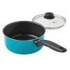 7 Piece Nonstick Cookware Set, Teal - Teal