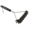 12 Inch BBQ Wire Grill Brush Triangular Stainless Steel Practical Cleaning Tool New - Black