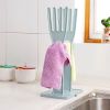 1pc Storage Rack; Multifunctional Detachable Gloves Drying Rack; Countertop Draining Rack; Rag Rack - Blue