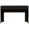 DEPOT E-SHOP Acanto 2 Drawer Writing Computer Desk, Black - as Pic